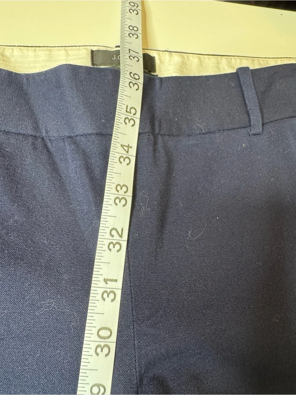 J.Crew Minnie Pants Women’s 8 Tall Navy Blue Stretch Ankle Career Slim Fit